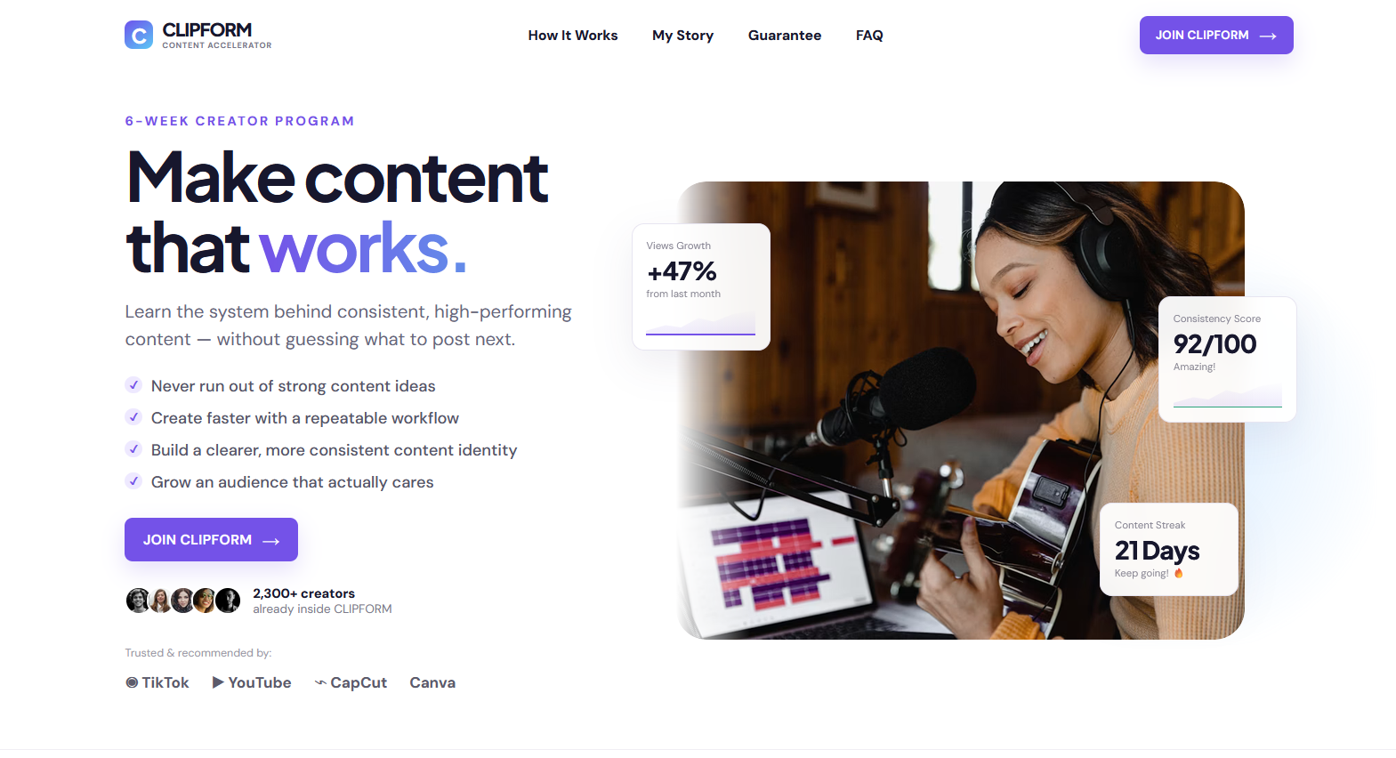 Landing Page Clipform